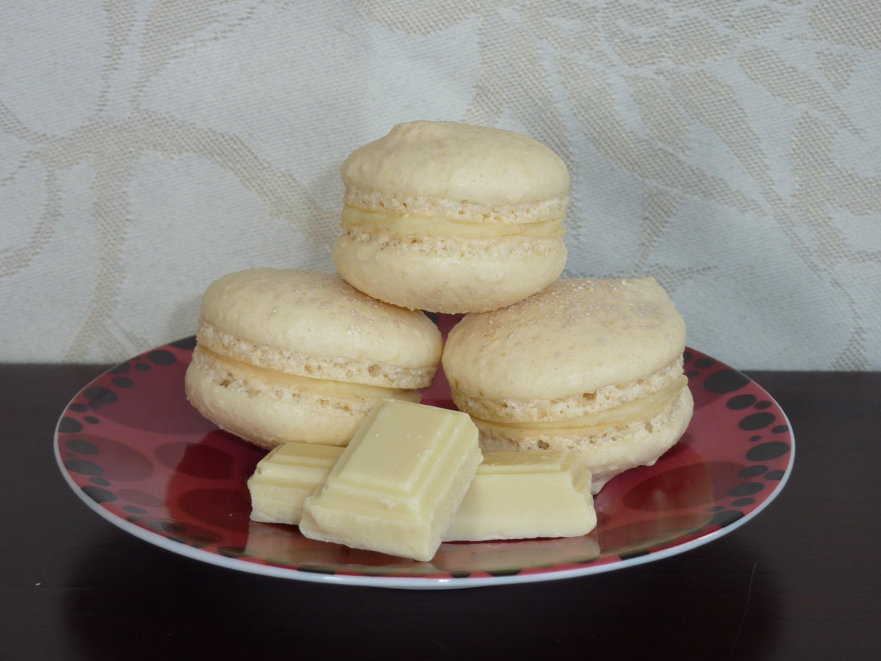 Macarons Coco Ganache Chocolat Blanc Noix De Coco